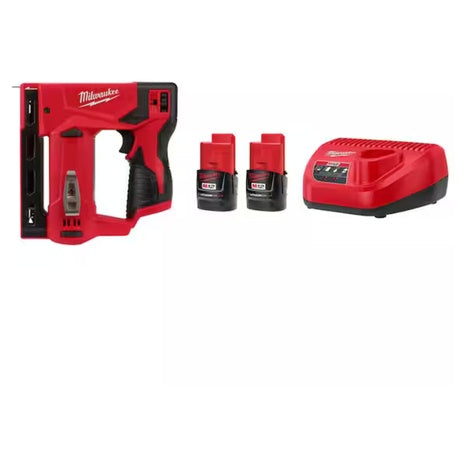 Milwaukee M12 12V Cordless 3/8" Crown Stapler + 2Ah Battery W/Charger
