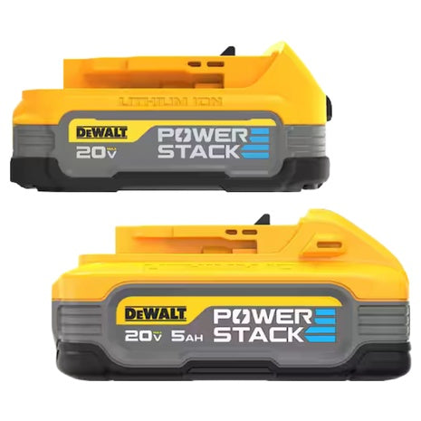 DeWalt 20V MAX XR Powerstack 5.0Ah & 1.7Ah Batteries Duo Pack