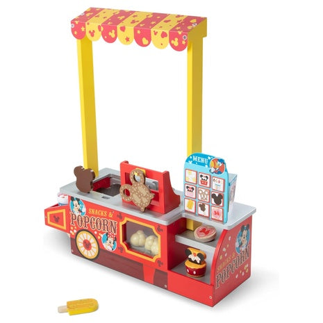 33-Piece Melissa & Doug Disney Wooden Snack & Popcorn Play Food Counter
