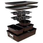 NutriChef 8-Piece Non-Stick Stackable Bakeware Set