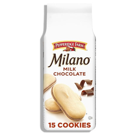15 Pepperidge Farm Milano Milk Chocolate Cookies (OU-D)