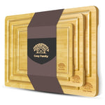 3-Pack Bamboo Cutting Boards with Juice Groove