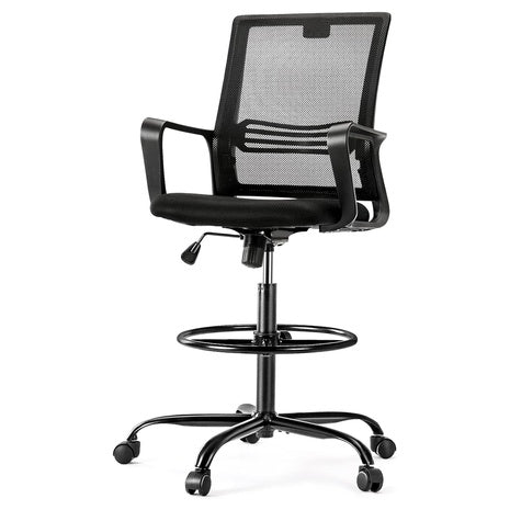 Tall Office Chair with Foot Ring