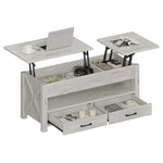Seventable 39.3'' Lift Top Coffee Table W/ Hidden Storage & 2 Drawers