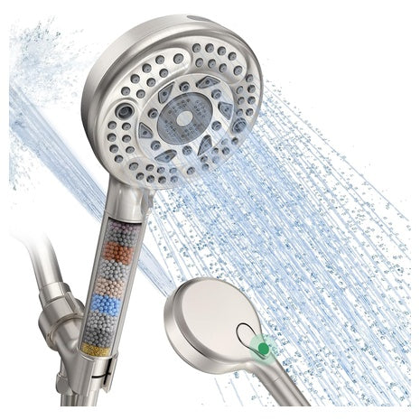 9-Spray Mode High Pressure Detachable Filtered Shower Head
