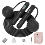 Cordless Ball-Weighted Jump Rope With LCD Display