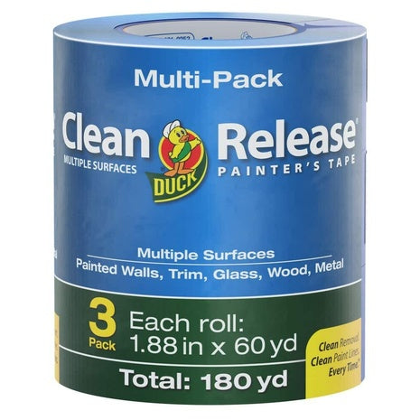 3 Rolls Duck Clean Release Blue Painter’s Tape