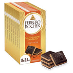 8 Ferrero Rocher Dark Chocolate Salted Caramel & Hazelnut Bars (OU-D, 3.1oz)
