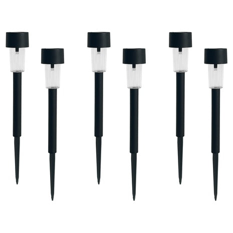 6-Pack Mainstays Solar LED Path Lights