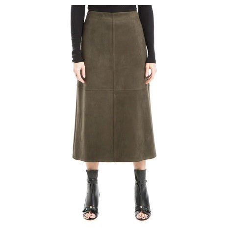 Max Studio Faux Suede A-Line Midi Skirt (7 Colors)