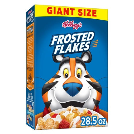 2 Giant Boxes Kellogg's Frosted Flakes Breakfast Cereal