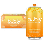 8 Cans bubly Sparkling Water, 	Orange Cream
