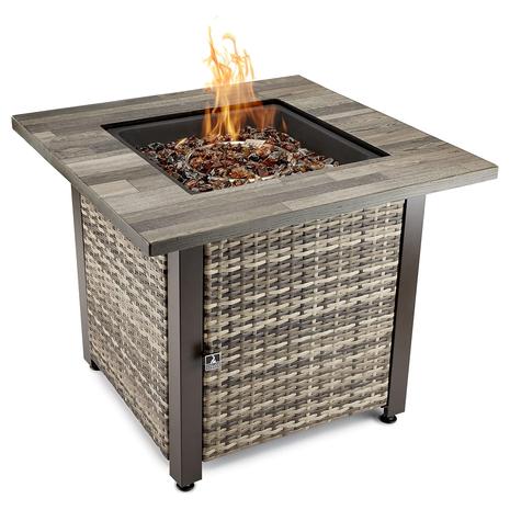 Square Gas Fire Table