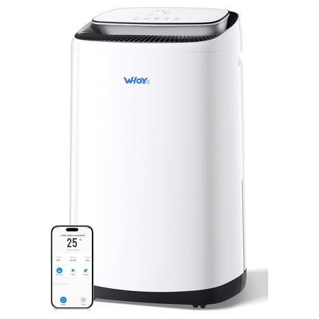 WHOY 80 Pint (50 Pint DOE) Dehumidifier With Drain Hose For 5000 Sq Ft