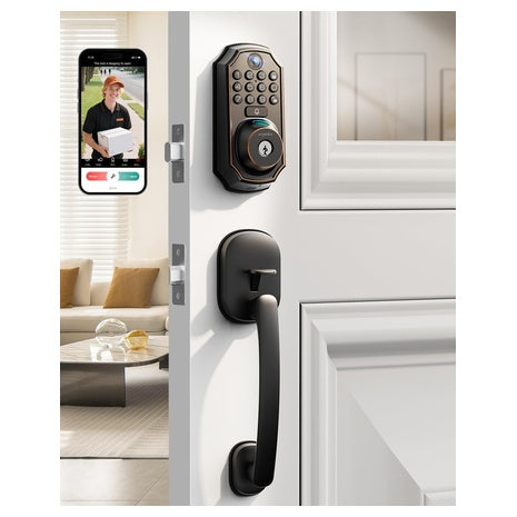ARPHA 5-in-1 Keyless WiFi Smart Lock With Camera & Handle Set