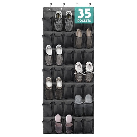 35 Pocket Over-the-Door Shoe Organizer (3 Colors)