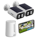 2 Solar Security Cameras