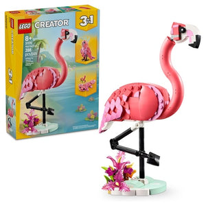 LEGO Creator 3-in1 Wild Animals: Pink Flamingo Animal Building Toy Kit