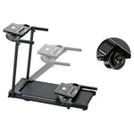 Pcrignbm Portable Foldable Walking Pad Treadmill W/ Handle Bar & LED Display