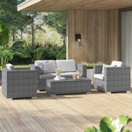 Wicker/Rattan 4 Person Seating Group
