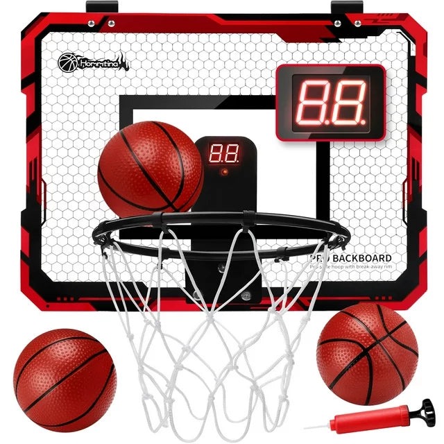 Indoor Automatic Scoring Basketball Hoop With 3 Balls