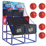 Basketball Hoop Arcade Game with 6 Balls and Pump