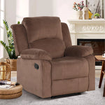Breathable Skin Friendly Fabric Soft Padded Manual Recliner (2 Colors)