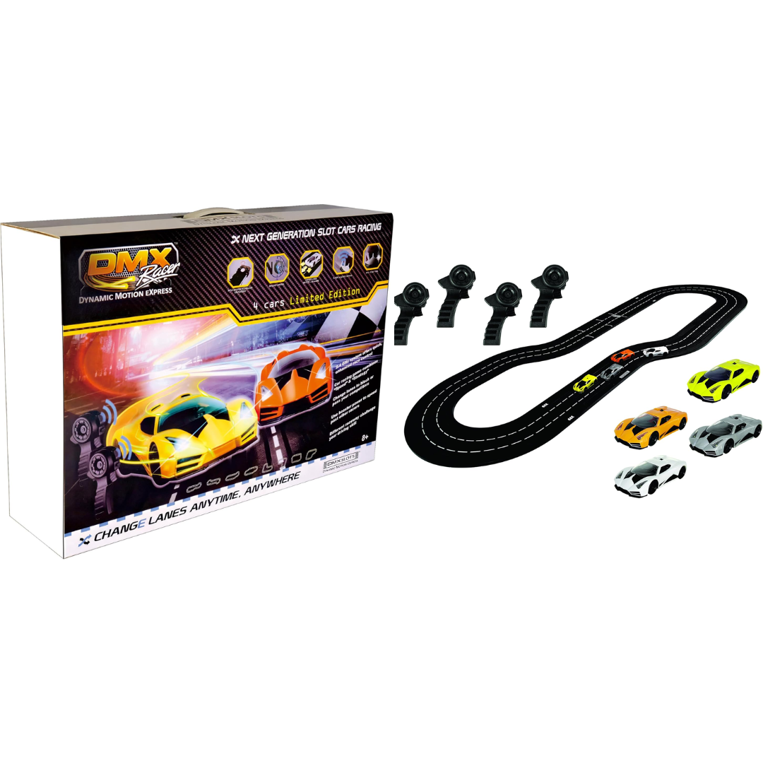 DMX Racer Dynamic Motion Express 4-Player Slot Car Racing Set