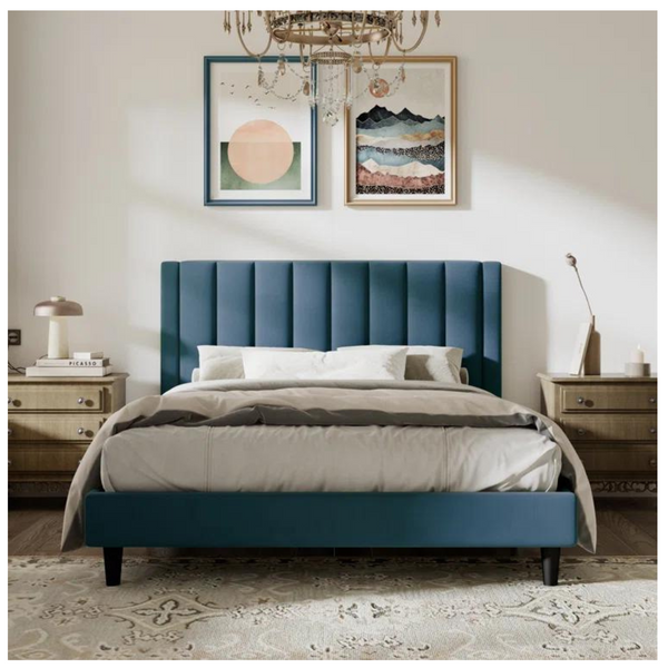 Sameko Upholstered Bed (4 Colors - 3 Sizes) – PzDeals