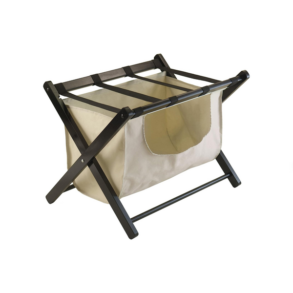 Foldable Luggage Rack With Basket