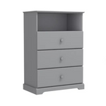 3-Drawer Dresser with Storage Shelf (2 Colors)