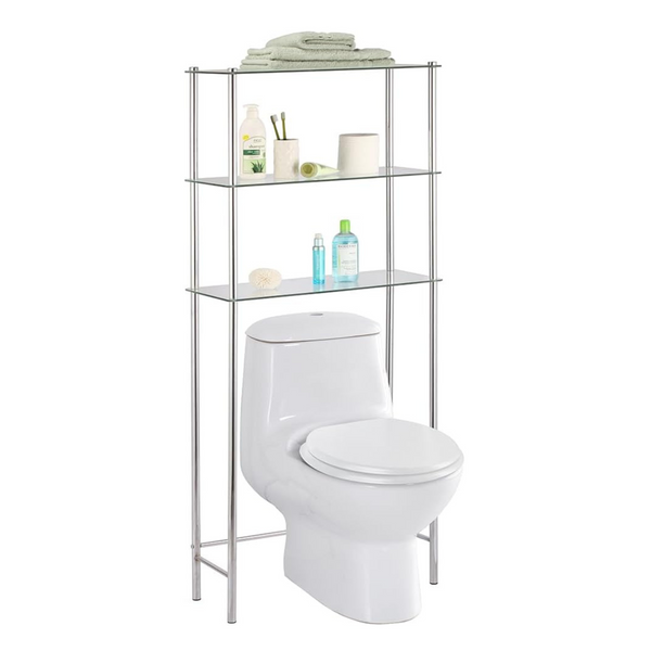Home Basics 3 Tier Over The Toilet Space Saver Storage Shelves