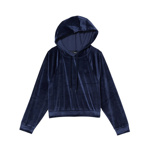 Victoria's Secret Ribbed Velour Pullover Hoodie