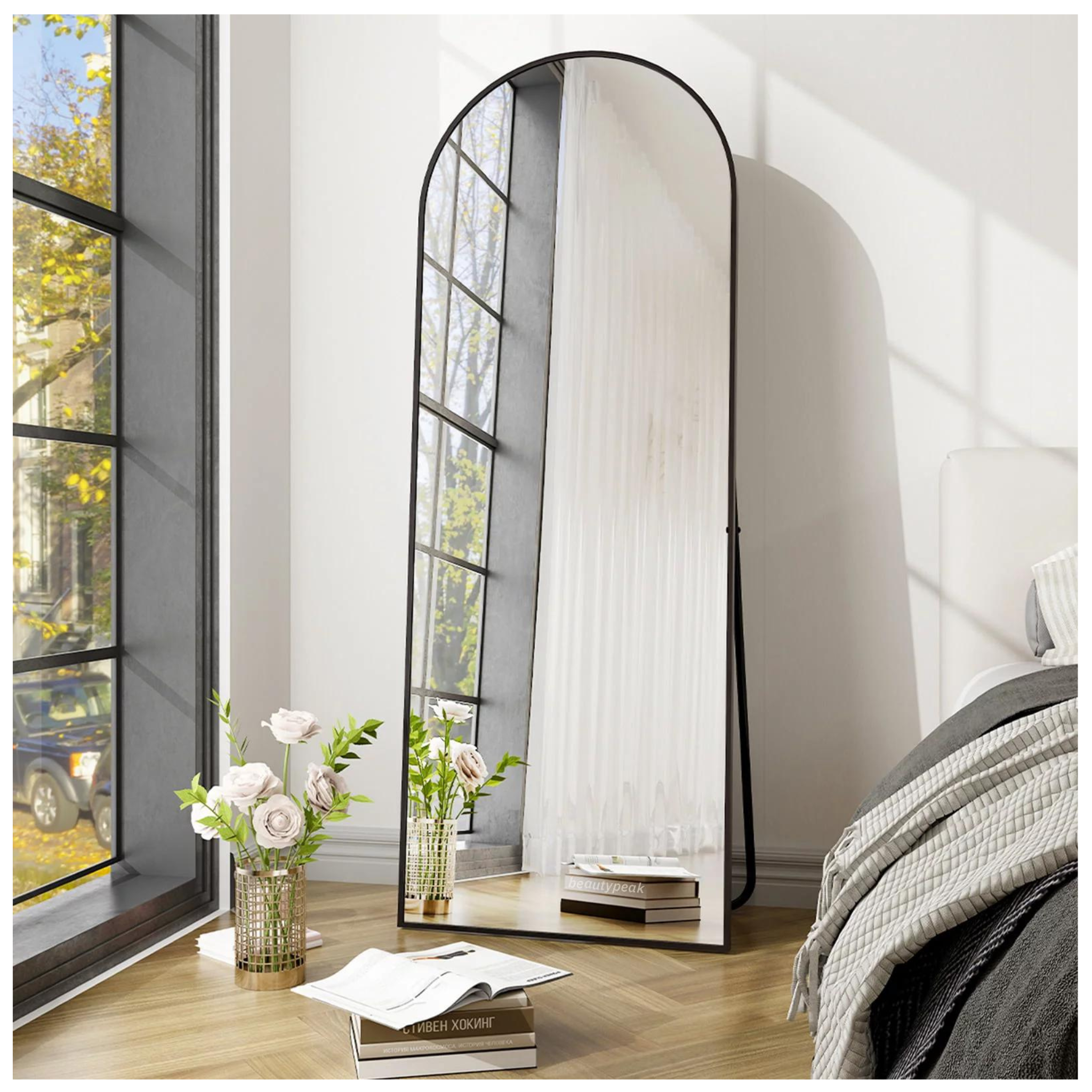 Arched Standing Full Length Mirror