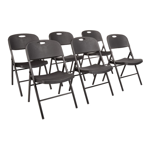 4 o 6 sillas plegables de plástico Amazon Basics a la venta