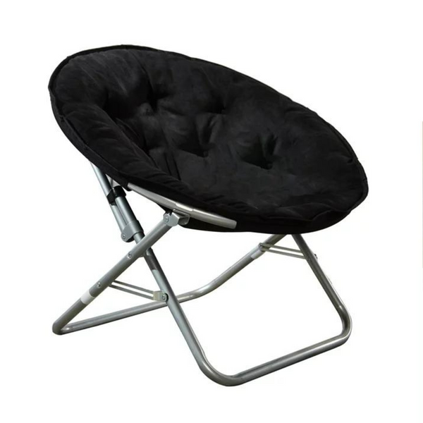 Mainstays Faux Fur Folding Saucer Chair (3 Colors)