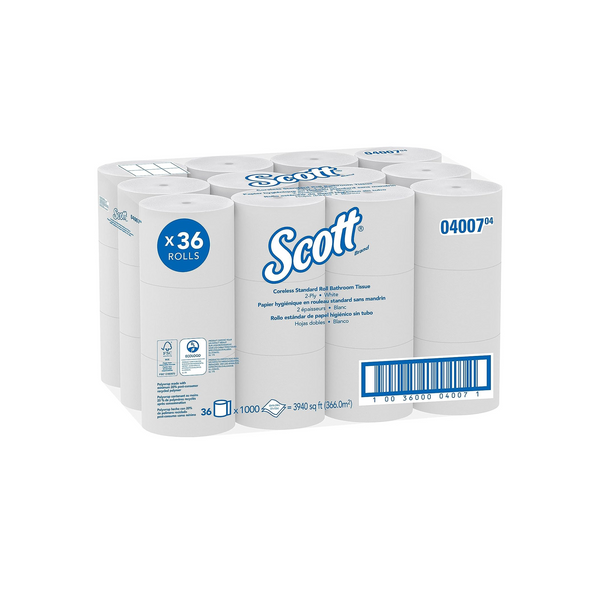 36 Rolls Of Scott 2-Ply Toilet Paper