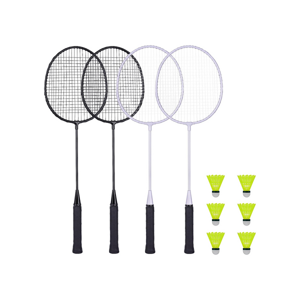 Juego de 4 raquetas de bádminton.