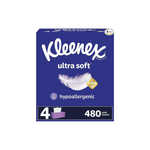 12 Boxes Of Kleenex Ultra Soft Facial Tissues