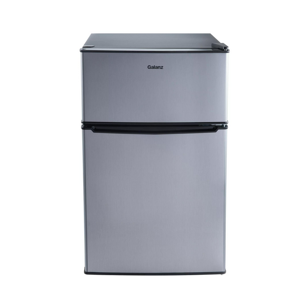 Galanz 3.1 Cu ft Two Door Mini Fridge with Freezer