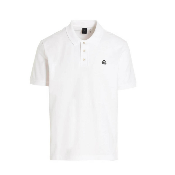 Moose Knuckles Pique Logo Embroidered Polo Shirt