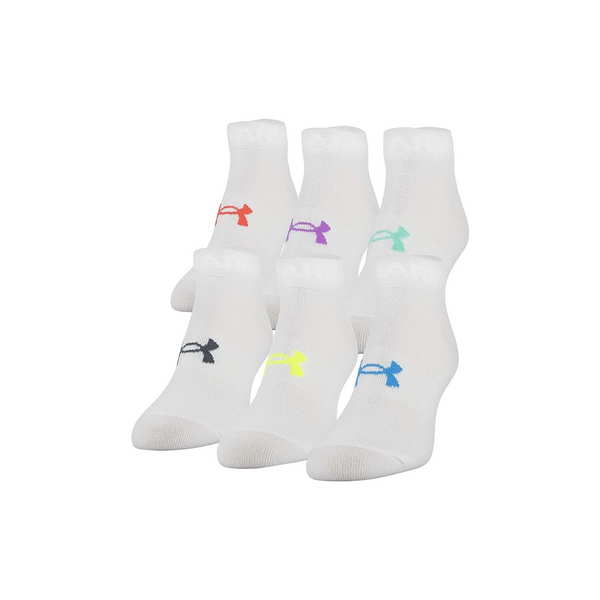 6 Pairs Of Under Armour Women’s Essential Lightweight Low Cut Socks