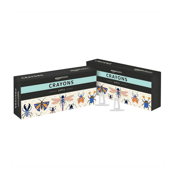 128 Amazon Basics Crayons With Sharpener