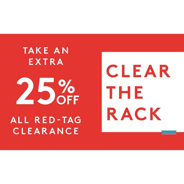 ¡25% de descuento adicional en artículos en liquidación ya con descuento de Nordstrom Rack!