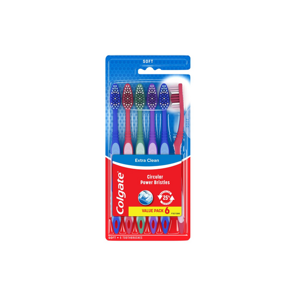 18 cepillos de dientes suaves de cabeza completa Colgate Extra Clean