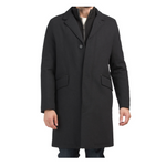 Cole Haan Signature Wool Blend With Knit Bib Coat