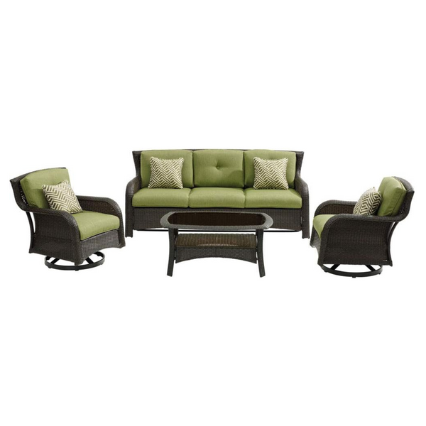 4-Piece Outdoor Patio Deep Seating Lounge Set with Sofa