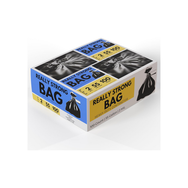 100 Ct 55 Gallon Contractor Bags 2 Mil