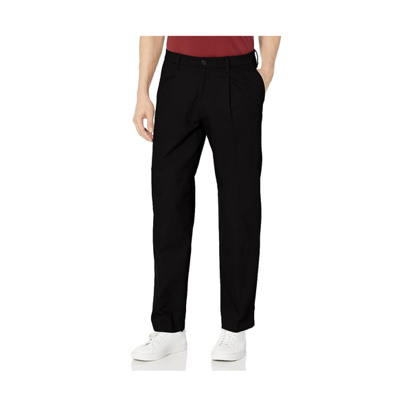 Dockers Pantalones elásticos de algodón Signature Lux de ajuste clásico para hombre
