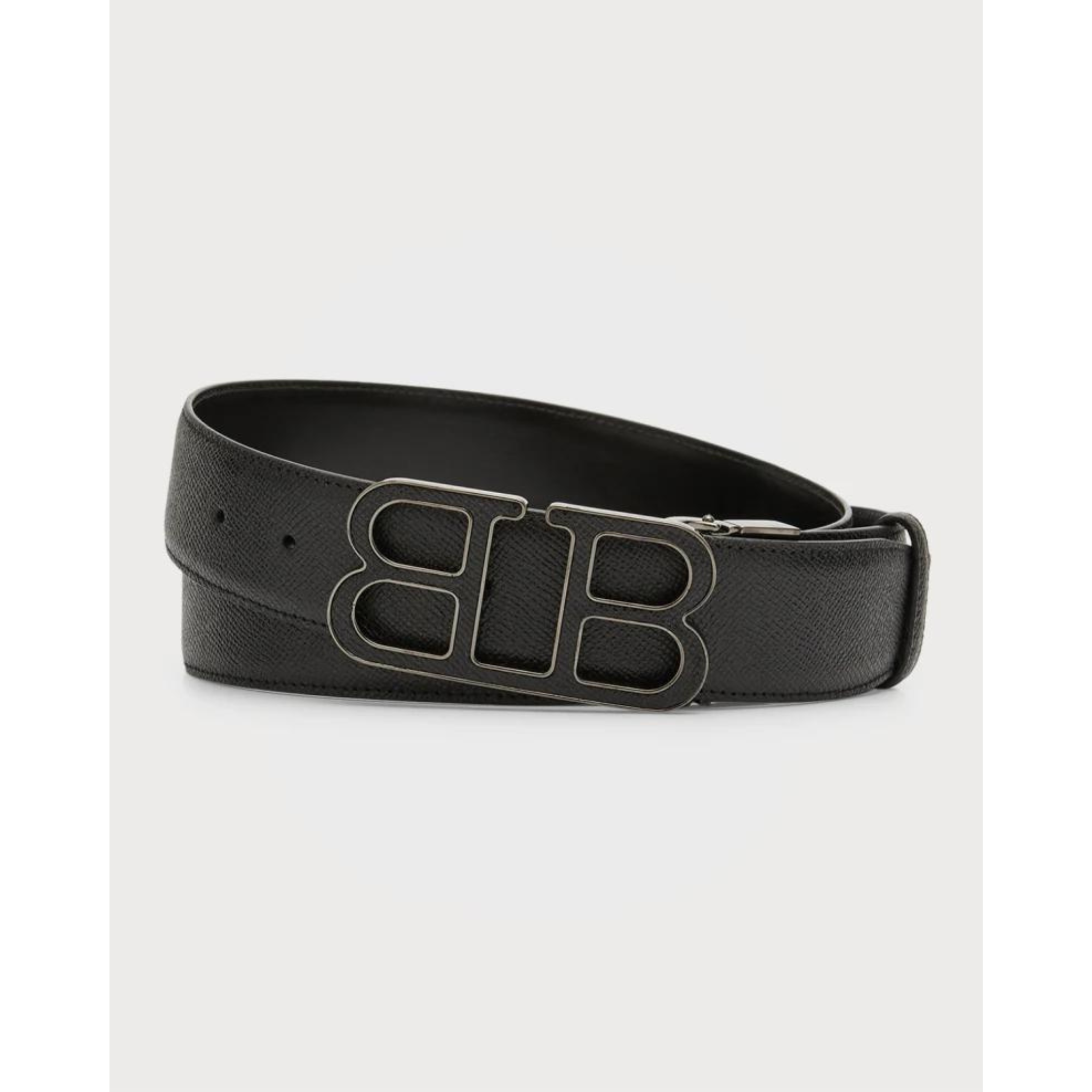 Bally Men’s Reversible Leather BB Buckle Belts On Sale